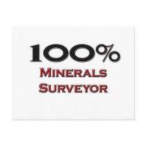 100 Percent Minerals Surveyor postcards by professions 100 Percent Minerals Surveyor postcards