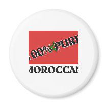 100 Percent MOROCCAN magnets by flagshirt 100 Percent MOROCCAN magnets