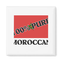 100 Percent MOROCCAN magnets by flagshirt 100 Percent MOROCCAN magnets