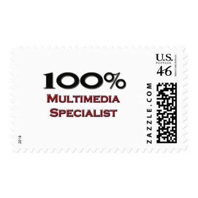 100 Percent Multimedia Specialist Postage Stamps by professions
