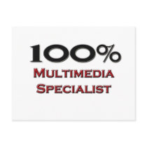 100 Percent Multimedia Specialist postcards