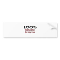 100 Percent Network Operator bumper stickers