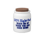 100 Percent Night Owl Candy Jar