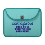 100 Percent Night Owl Sleeve For Macbooks