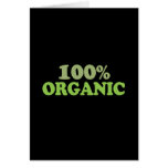 100 percent organic greeting card