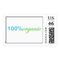 100% Percent Organic Postage Stamps