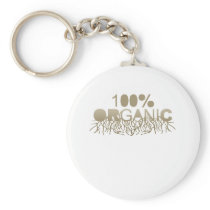 100 percent organic roots keychain