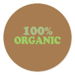 100 percent organic stickers