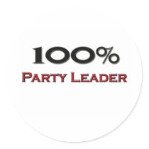 100 Percent Party Leader stickers by professions 100 Percent Party Leader stickers