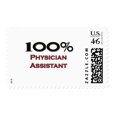 100 Percent Physician Assistant Postage Stamps by professions