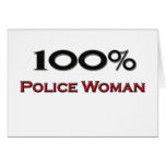 100 Percent Police Woman Cards