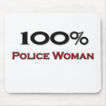 100 Percent Police Woman Mouse Pads