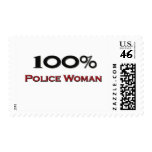100 Percent Police Woman Stamp