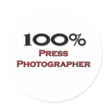 100 Percent Press Photographer stickers by professions 100 Percent Press Photographer stickers