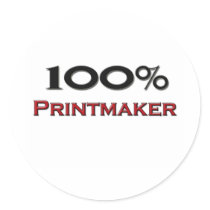 100 Percent Printmaker stickers