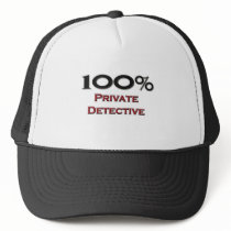 100 Percent Private Detective hats