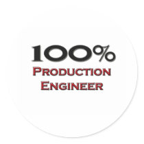 100 Percent Production Engineer Sticker