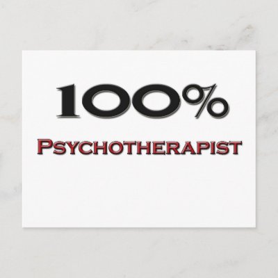 100 Percent Psychotherapist Postcard
