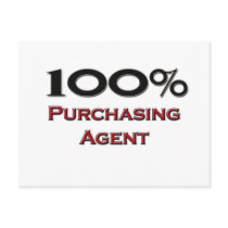 100 Percent Purchasing Agent postcards by professions 100 Percent Purchasing Agent postcards
