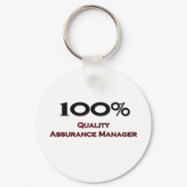 100 Percent Quality Assurance Manager keychains by professions 100 Percent Quality Assurance Manager keychains