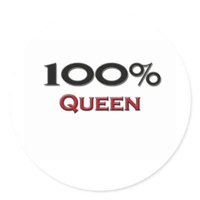 100 Percent Queen Stickers by professions
