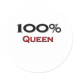 100 Percent Queen Stickers