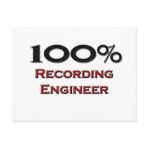 100 Percent Recording Engineer Postcards
