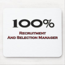 100 Percent Recruitment And Selection Manager mousepads