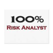 100 Percent Risk Analyst Postcards