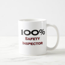 100 Percent Safety Inspector Coffee Mugs