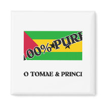 100 Percent SAO TOMAE & PRINCIPE magnets by flagshirt 100 Percent SAO TOMAE & PRINCIPE magnets
