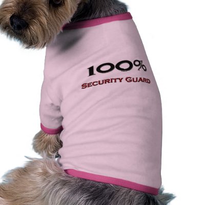 100 Percent Security Guard Dog T-shirt by professions