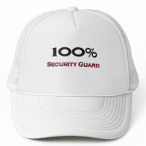 100 Percent Security Guard hats