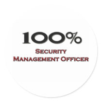 100 Percent Security Management Officer stickers by professions 100 Percent Security Management Officer stickers