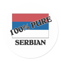 100 Percent SERBIAN stickers by flagshirt 100 Percent SERBIAN stickers