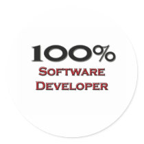 100 Percent Software Developer stickers by professions 100 Percent Software Developer stickers