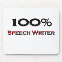 100 Percent Speech Writer Mouse Mat