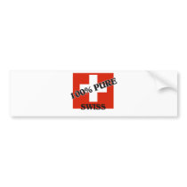 100 Percent SWISS bumper stickers