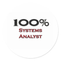 100 Percent Systems Analyst stickers