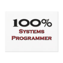 100 Percent Systems Programmer postcards