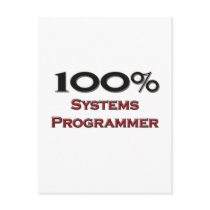 100 Percent Systems Programmer postcards