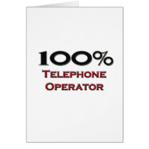100 Percent Telephone Operator cards by professions 100 Percent Telephone Operator cards