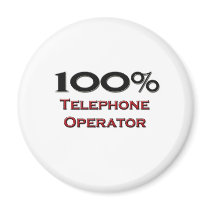 100 Percent Telephone Operator magnets by professions 100 Percent Telephone Operator magnets