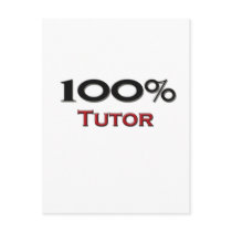 100 Percent Tutor postcards