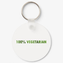 100 PERCENT VEGETARIAN keychains