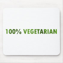 100 PERCENT VEGETARIAN mousepads