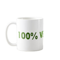 100 PERCENT VEGETARIAN COFFEE MUGS