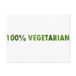100 PERCENT VEGETARIAN POST CARDS