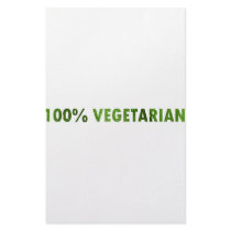 100 PERCENT VEGETARIAN stationery by RescueCat 100 PERCENT VEGETARIAN stationery