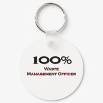 100 Percent Waste Management Officer keychains by professions 100 Percent Waste Management Officer keychains